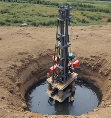 įrengtas vandens gręžinys