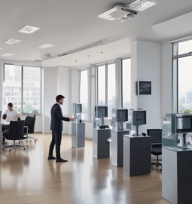 Smart home automation control panel displaying various connected devices.