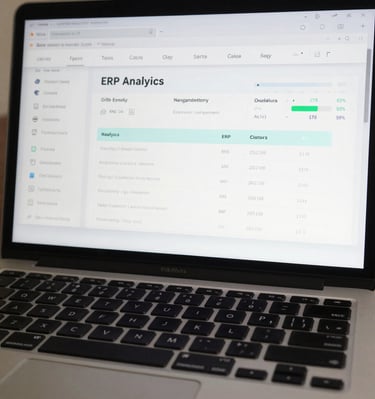 A sleek dashboard displaying real-time cloud service analytics on a laptop screen.