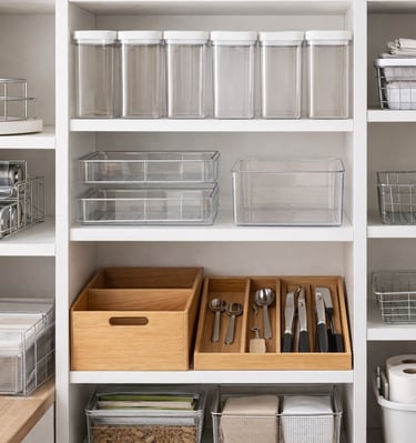 Organizador y alacenas