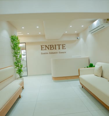 Enbite Dental clinic reception Vadodara akota