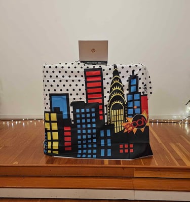 A DJ setup for a private event at Mildred Hall in Portland, Oregon.