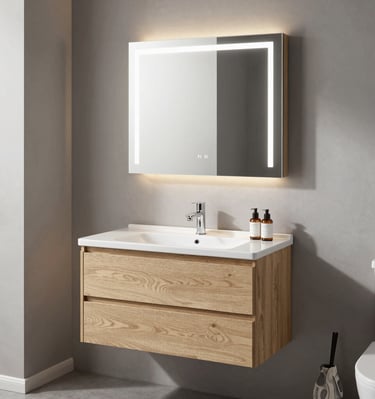 Bathroom corner featuring a frameless shower screen and towel rack.