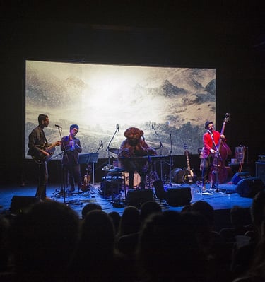 Presentación de Hombre de Piedra en Konex.