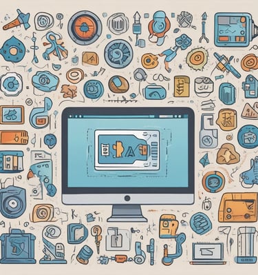 A vibrant team brainstorming with digital tablets and laptops in a sunlit workspace, capturing the creative process at digifusion.