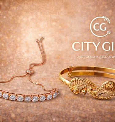 City Girl Jewellery 18 Carat Gold Plated Bridal Wear Party Wear