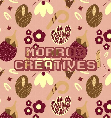 Rustic nature inspired seamless pattern for product packaging, stationery, and surface design.