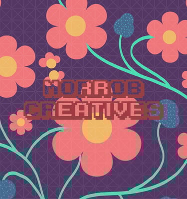 Bright floral seamless pattern for fabric printing and surface design projects.