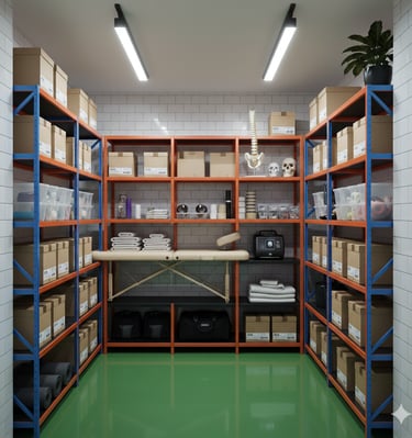 trastero profesional quiropráctico fisioterapeuta material sanitario camilla plegable almacenamiento