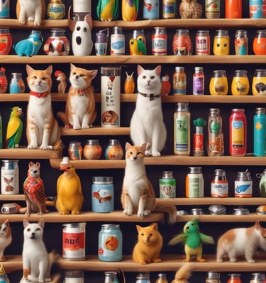 A vibrant sweets and snacks aisle with colorful packaging.