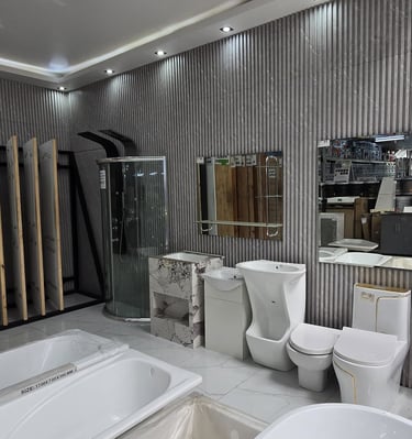 mirrors, bathroom sets, toilets and more