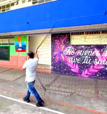 mallas corredizas para espacios deportivos bogota colombia