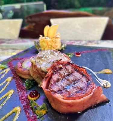 Cortes de Carne en La Cascada Restaurant