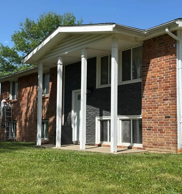 Exterior painting before Johnson county Mo