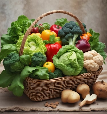 Sunlight filtering through essential oil bottles arranged on a wooden table