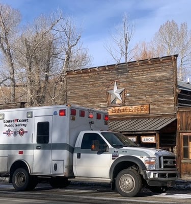 Ambulance in Montana Ghost Town