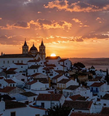 A vibrant market scene bursting with colorful spices and local crafts.