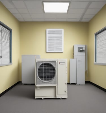 Wide shot of a service van with saya aircon branding parked outside a residential home.