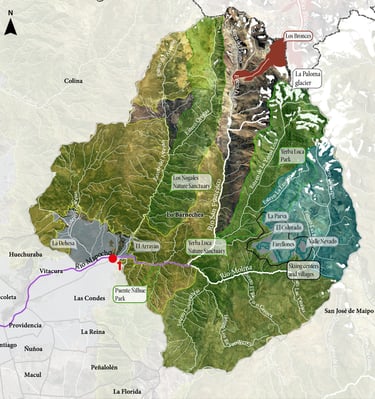 subcuenca alta río mapocho