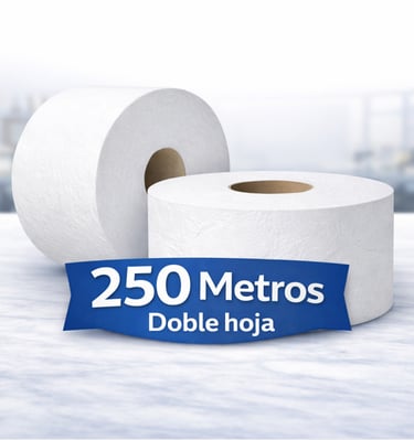 Papel Higienico Jumbo 250 mts doble hoja