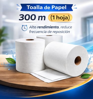 Toalla de papel 300 m