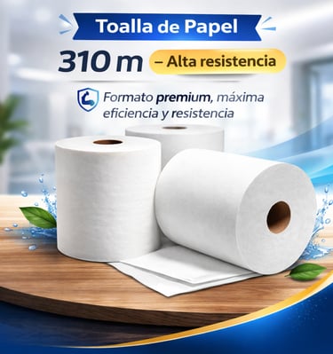 Toalla de papel 310 m Alta resistencia