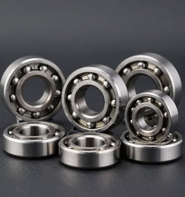 AOG support team member answering a call with aircraft parts in the background.