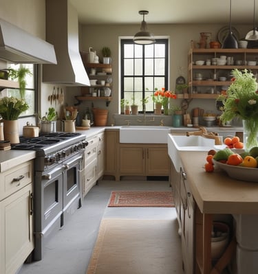 A compact living space styled in minimalist decor with earthy accents and cozy textiles.