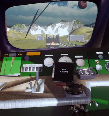 Tåg kopplings simulator instrumentpanel 1