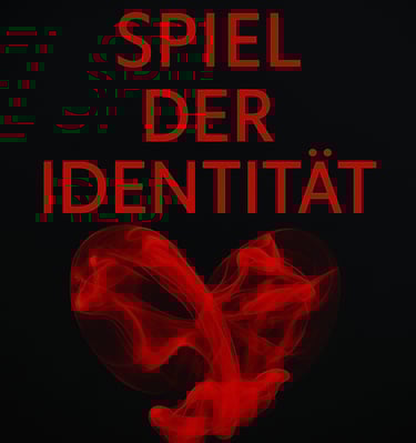 a heart shaped object with a red smoke coming out of it