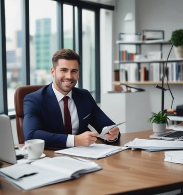 Photo of the Ducosquier Company team collaborating around a conference table.