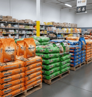 sacos de alimentos para mascotas 