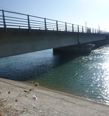 pont sur canal EDF de Sainte Tulle