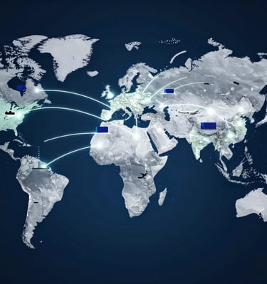Wide shot of bioflux manufacturing facility with tablets on conveyor belts.