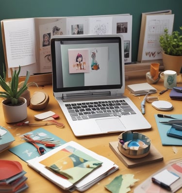 Close-up of a person taking notes while watching an educational video on a laptop.