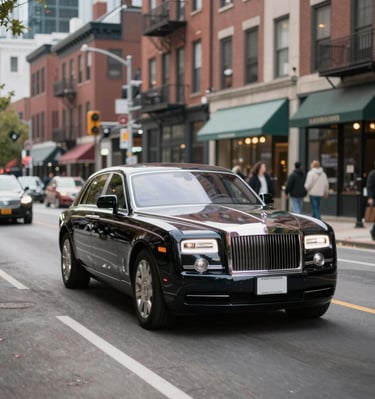 A professional driver assisting a Chinese business traveler with luggage near an airport shuttle.