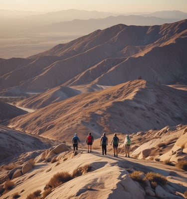 Hiking along the desert section of SoCal