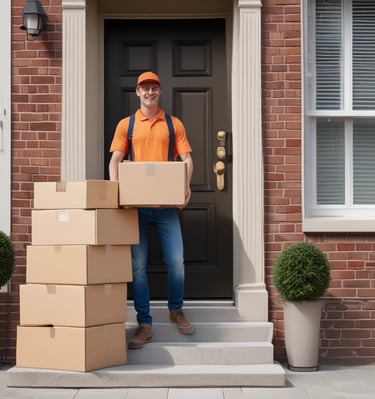 Image showing packaging process ensuring secure export standards.