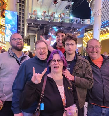 Me and the Crowdstrike gang in Vegas