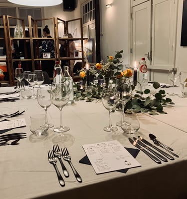 chef douglas private dinner table