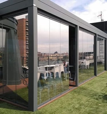 Cierre de Cristal Plegable