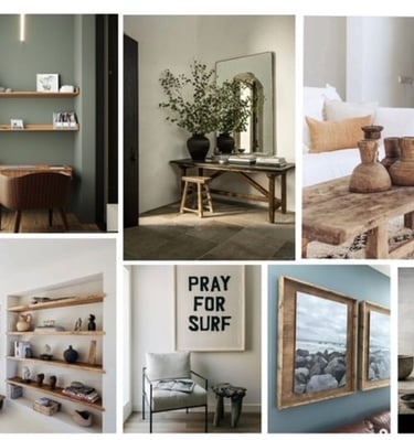 Moodboard pour un boutique hôtel