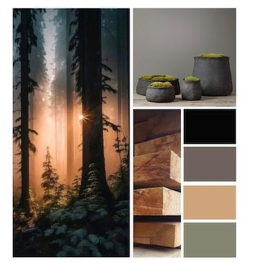 Planche d'inspiration pour un appartement