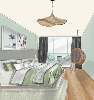 Conception d'une chambre d'hôtel