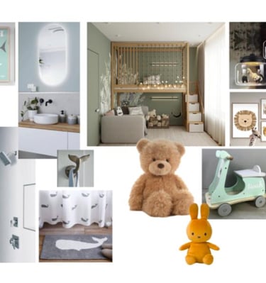 Moodboard pour chambre d'enfant