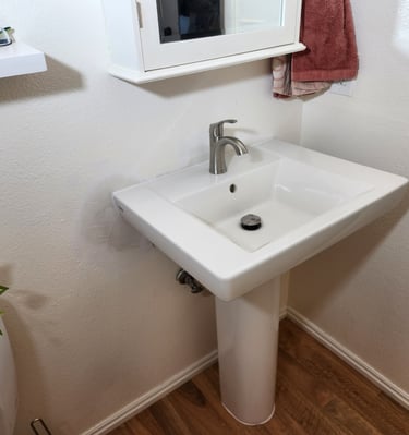 New bathroom sink