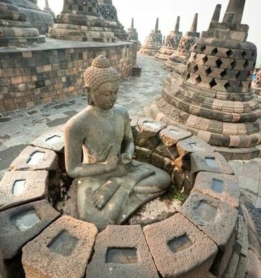 Borobudur is one of the most magnificent and important Buddhist monuments in the world