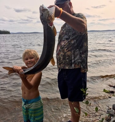 Great fishing with family