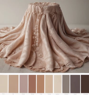 A variety of fabric swatches showcasing different colors.