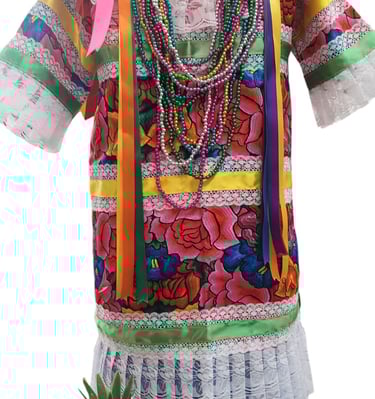 Phoenix folklorico store Mexican Danza de La Pina dresses and suits Tradiciones Norma